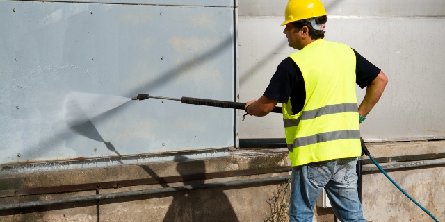 Commercial pressure washing